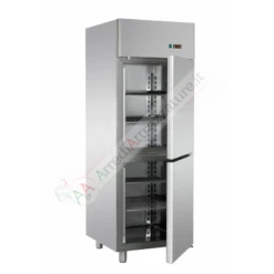 Armadio Congelatore Professionale Inox 600 Lt 2 Sportelli