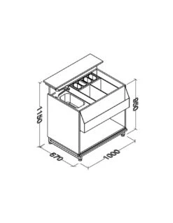Banchi Work Station 1000 Mm Larghezza B