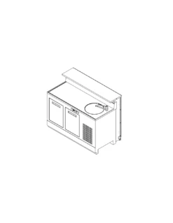 Banco Bar Refrigerato L150 Con Lavello Easy