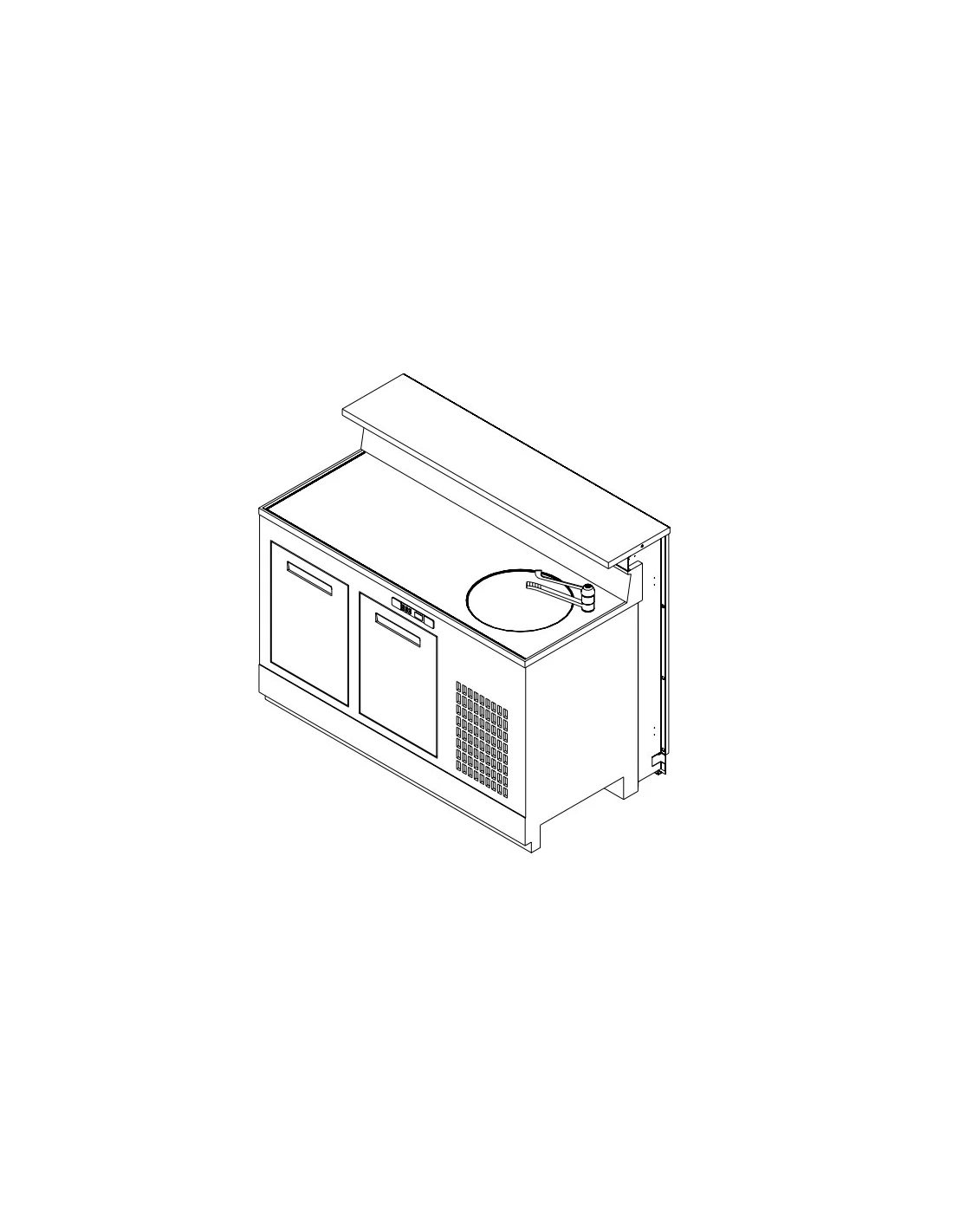 Banco Bar Refrigerato L150 Con Lavello Easy 2 Banco Bar Refrigerato L150 Con Lavello Easy