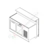 Banco Bar Refrigerato L150 Senza Lavello Basic