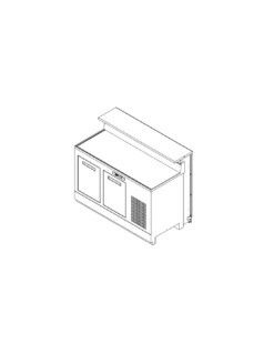 Banco Bar Refrigerato L150 Senza Lavello Easy
