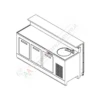 Banco Bar Refrigerato L200 Con Lavello Basic