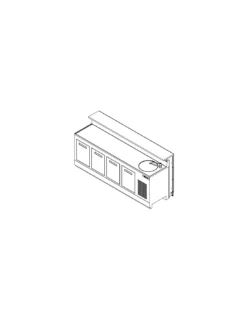 Banco Bar Refrigerato L250 Con Lavello Easy