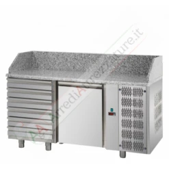 Banco Preparazione Pizza 2 Porte Con Piano In Granito -Vendite Arrediattrezzature banco preparazione pizza 2 porte con piano in granito 2