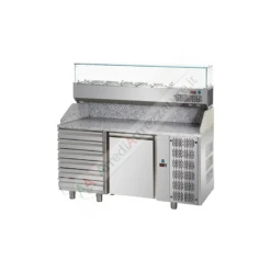 Banco Preparazione Pizza 2 Porte Per Teglie 60x40 -Vendite Arrediattrezzature banco preparazione pizza 2 porte per tg 60x40 3