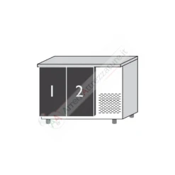 Banco Preparazione Pizza 2 Porte Per Teglie 60x40 -Vendite Arrediattrezzature banco preparazione pizza 2 porte per tg 60x40 9