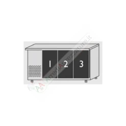 Banco Preparazione Pizza 3 Porte 6 Cassetti SX -Vendite Arrediattrezzature banco preparazione pizza 3 porte 6 cassetti sx 1 5