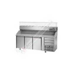 Banco Preparazione Pizza 3 Porte Con Piano In Granito -Vendite Arrediattrezzature banco preparazione pizza 3 porte con piano in granito 4