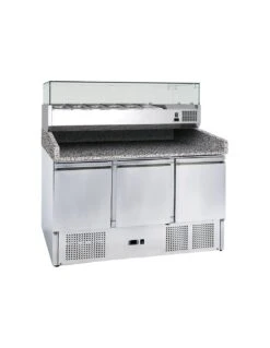 Banco Preparazione Pizza 3 Porte GN1/1 Portacondimenti