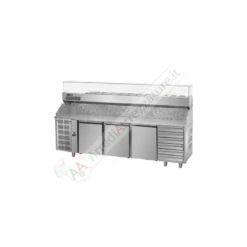 Banco Preparazione Pizza 4 Porte Per Teglie 60x40 Serie SX -Vendite Arrediattrezzature banco preparazione pizza 4 porte per teglie 60x40 serie sx 3
