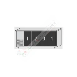 Banco Preparazione Pizza 4 Porte Per Teglie 60x40 Serie SX -Vendite Arrediattrezzature banco preparazione pizza 4 porte per teglie 60x40 serie sx 8