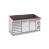Banco Preparazione Pizza Con 2 Porte E 7 Cassetti 580 Litri -Vendite Arrediattrezzature banco preparazione pizza con 2 porte e 7 cassetti 580 litri