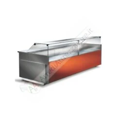 Banco Refrigerato Ventilato L150 Cm E P150 Cm - Vetrina Dritta Acciaio Inox Made In Italy