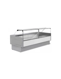 Banco Refrigerato Ventilato 200 Cm - Vetrina Dritta Acciaio Inox Made In Italy