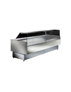 Banco Refrigerato Ventilato L300 Cm E P100 Cm - Vetrina Dritta Acciaio Inox Made In Italy