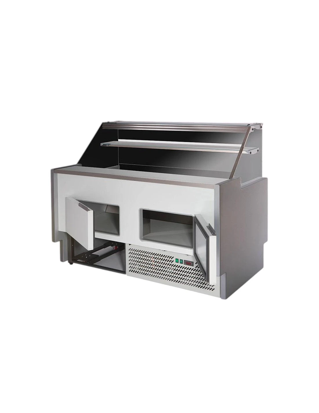 Banco Refrigerato Vetrina Dritta L200 E P78 Cm - Design Italiano Basso Consumo 5 Banco Refrigerato Vetrina Dritta L200 E P78 Cm - Design Italiano Basso Consumo - immagine 3