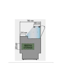 Banco Refrigerato Vetrina Dritta L300 E P78 Cm - Design Italiano Basso Consumo -Vendite Arrediattrezzature banco refrigerato vetrina dritta l300 e p78 cm design italiano basso consumo 3