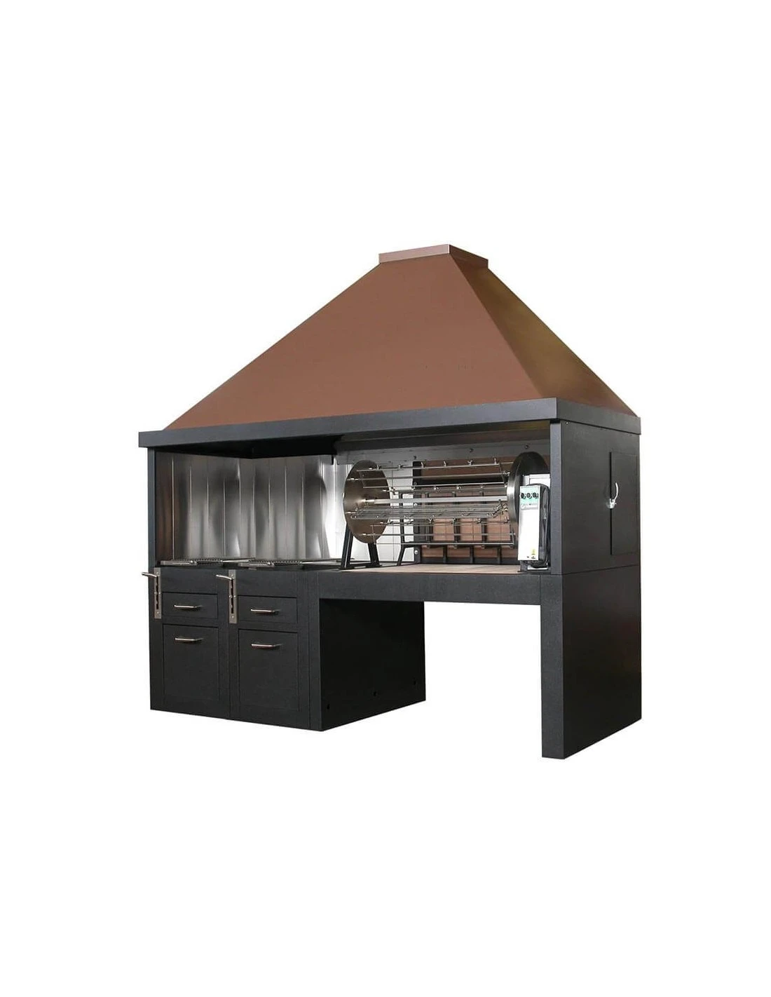 Camino Prefabbricato M2 Per Girarrosto 3 Camino Prefabbricato M2 Per Girarrosto