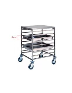 Carrelli Portateglie 8 Teglie Da GN 2/1