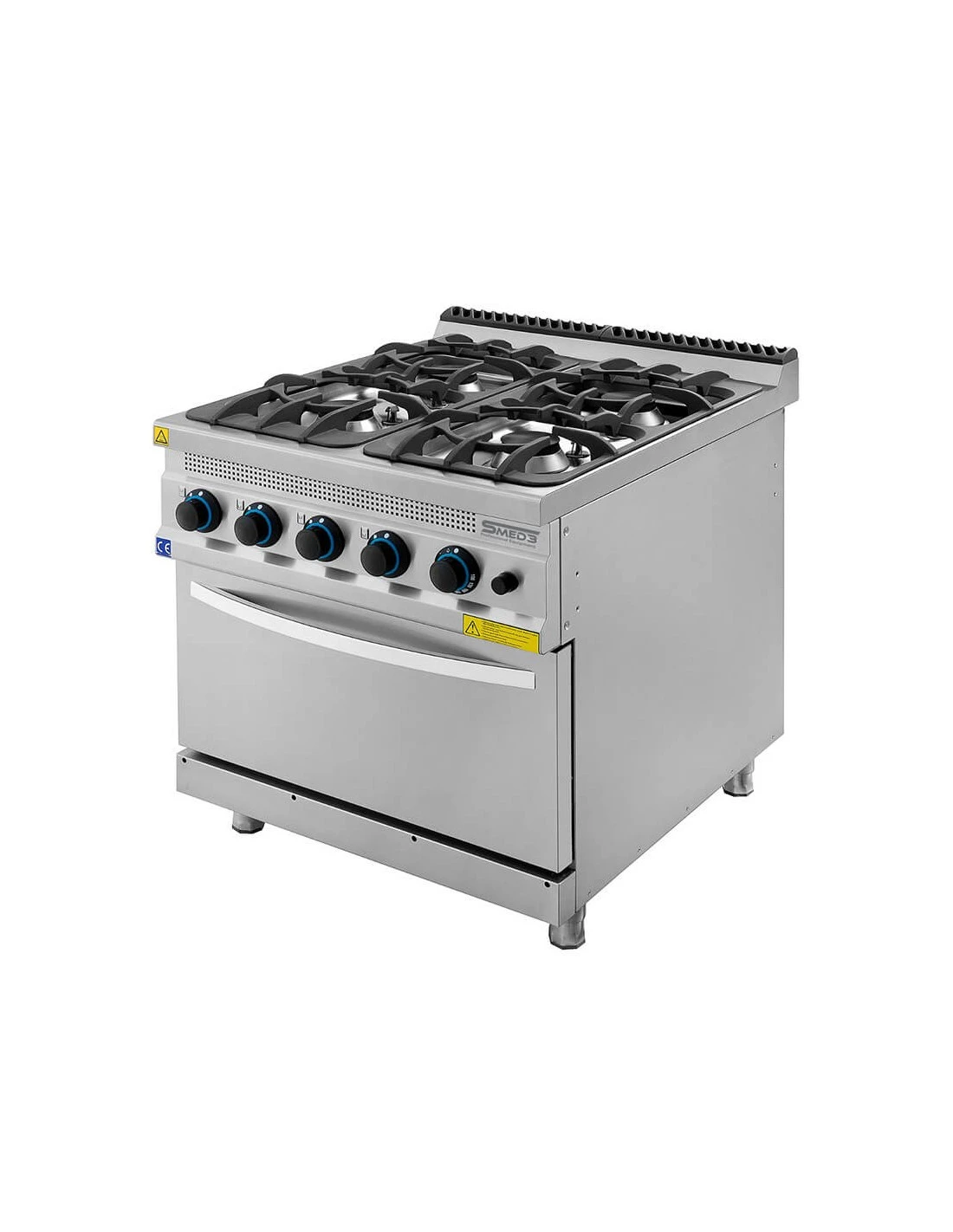 Cucina Professionale A Gas 4 Fuochi Con Forno SERIE 900 3 Cucina Professionale A Gas 4 Fuochi Con Forno SERIE 900