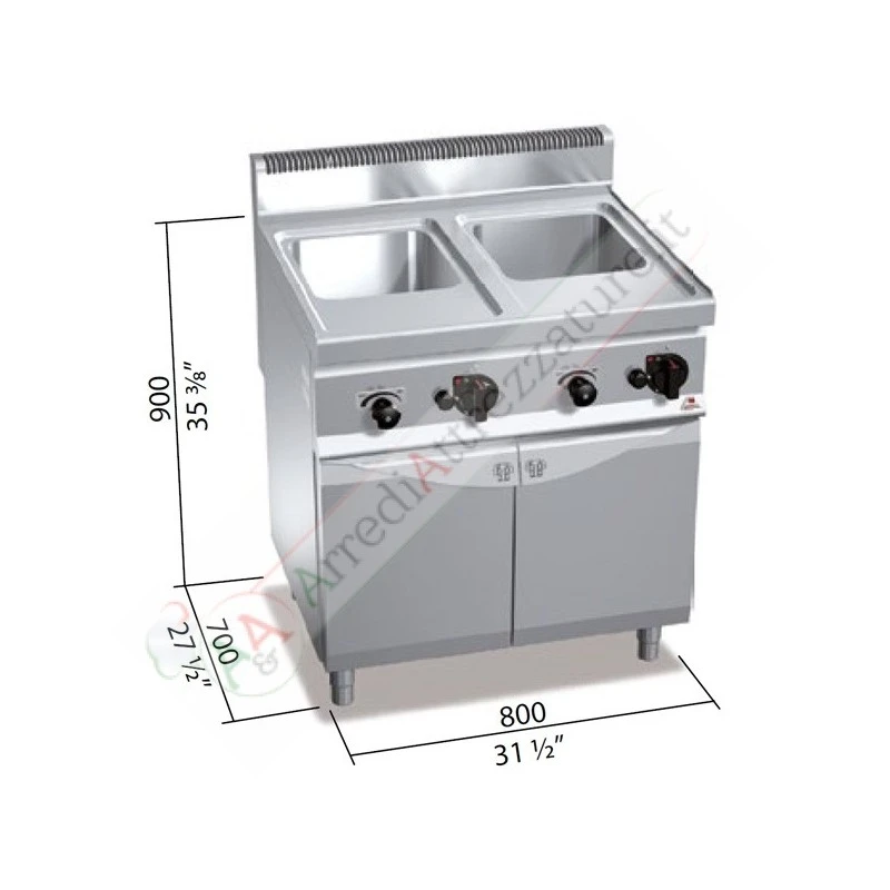 Cuocipasta A Gas Con Doppia Vasca Da 30 Litri 3 Cuocipasta A Gas Con Doppia Vasca Da 30 Litri