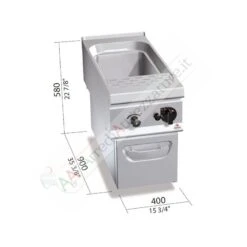 Cuocipasta Elettrico Con Vasca Da 40 Litri