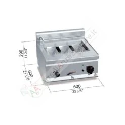 Cuocipasta Elettrico Da 25 Litri Con Tre Cestelli