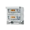 Forno A Gas 4+4 Pizze Doppia Camera Frontale Inox