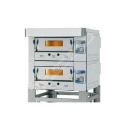 Forno A Gas 6+6 Pizze Doppia Camera Finitura Inox