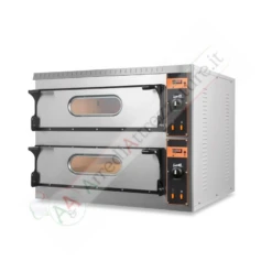 Forno Elettrico 2 Camere 4+4 Pizze Ø 36 Cm