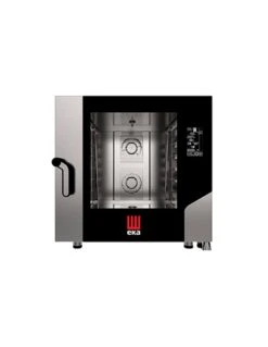 Forno A Gas Combinato Convezione Vapore 6 Teglie 600 X 400 Mm Con Black Mask