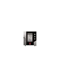 Forno Elettrico Combinato Convezione Vapore 7 Teglie 1/1 Gn Con Panello Elettromeccanico