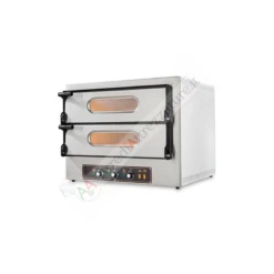 Forno Elettrico Pizza Due Camere Cottura Con Vetro 4 Resistenze
