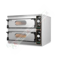 Forno Elettrico 2 Camere 9+9 Pizze Ø 36 Cm