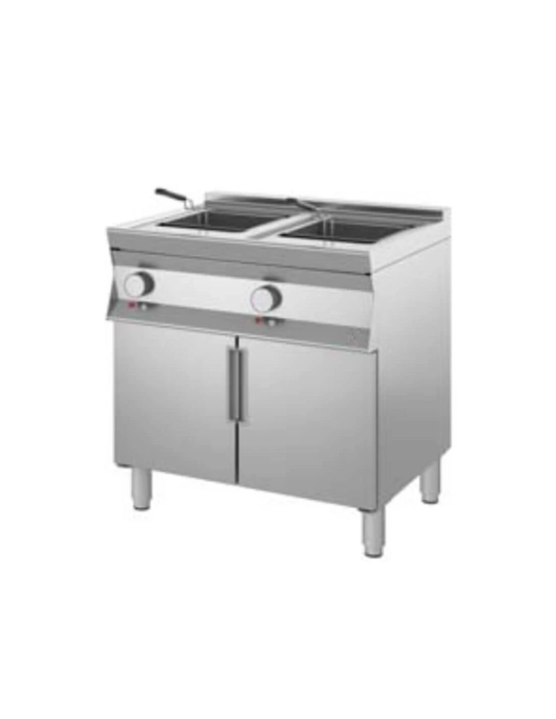 Friggitrice Elettrica 2 Vasche Su Base Armadiata 21+21 Lt Serie 900 3 Friggitrice Elettrica 2 Vasche Su Base Armadiata 21+21 Lt Serie 900