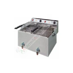 Friggitrice Elettrica 8+8 Lt 2 Vasche Rubinetti