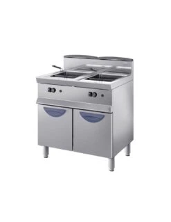 Friggitrice Elettrica Digitale 2 Vasche Su Base Armadiata 18+18 Lt Serie 900