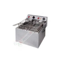 Friggitrice Professionale Elettrica 4+4 Litri Due Vasche