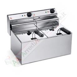 Friggitrice Professionale Elettrica 8+8 Litri