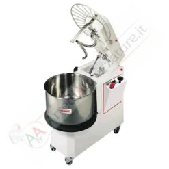 Impastatrice A Spirale 38 Kg Testa Ribaltabile E Vasca Estraibile