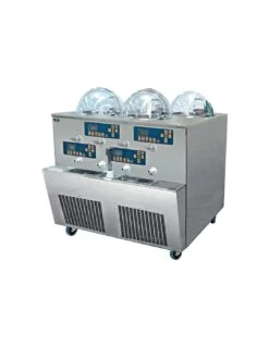 Mantecatore Estrazione Automatica 15 Lt/h Per 4 E Espositore Gelato Fresco