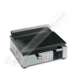 Piastra Rigata In Ghisa Ceramicata