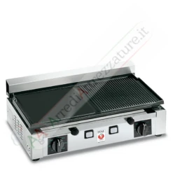 Piastra R+L In Ghisa Ceramicata