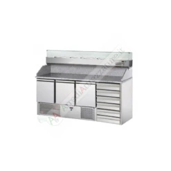 Saladette 3 Porte 6 Cassetti E Vetrina