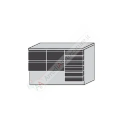 Saladette Con 6 Cassetti E Vetrina Refrigerata -Vendite Arrediattrezzature saladette con 6 cassetti e vetrina refrigerata 4