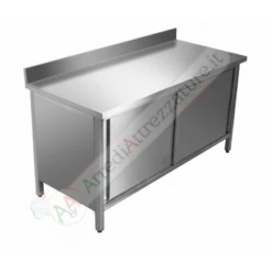 Tavolo Caldo Con Alzatina 180x60x90h