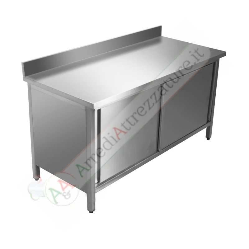 Tavolo Caldo Con Alzatina 190x60x90h 3 Tavolo Caldo Con Alzatina 190x60x90h