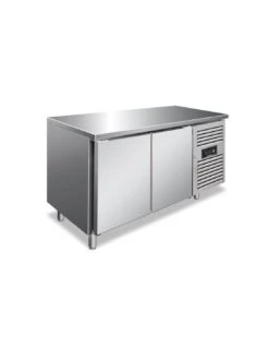 Tavolo Congelatore Professionale 2 Porte 314L - Acciaio Inox AISI 304, Refrigerazione Ventilata, -22°/-18°C