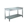 Tavolo Da Lavoro Inox Con Ripiano 1600x600x850(h) Mm